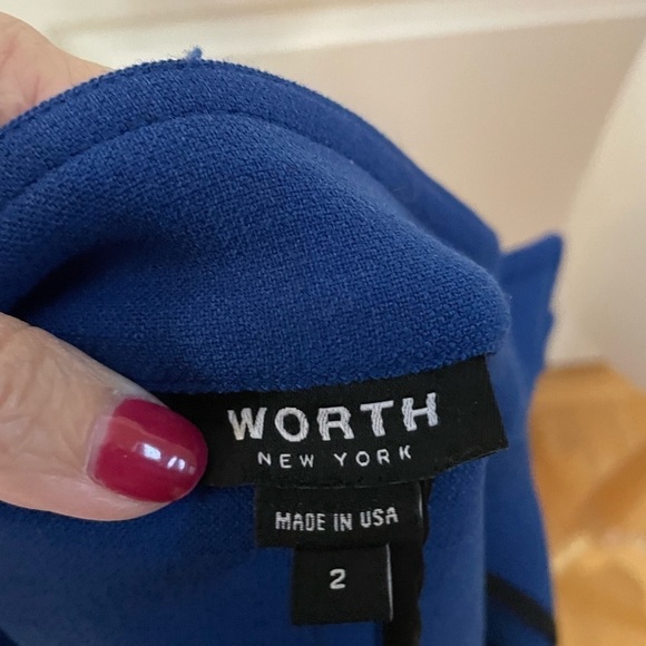 WORTH Blazer Size 2 Blue - Picture 4 of 4